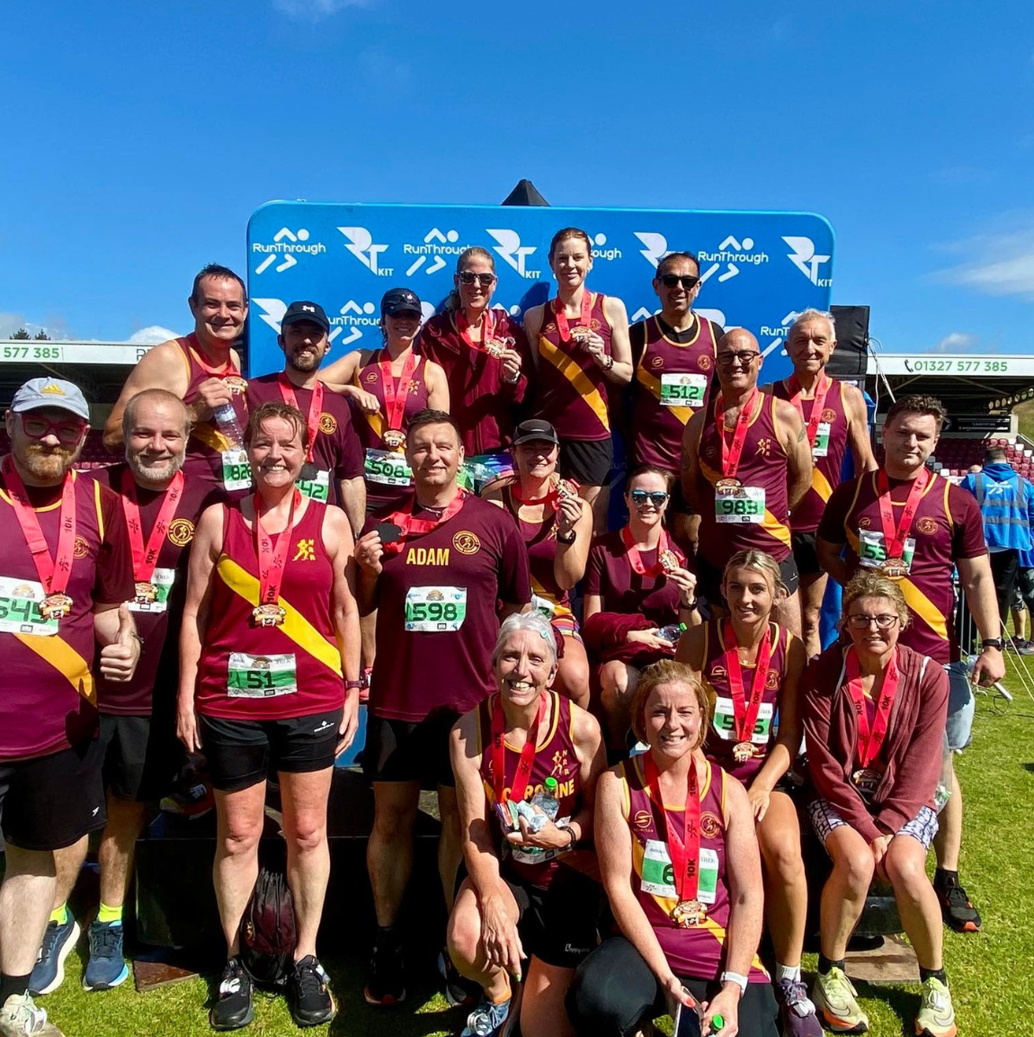 Northampton Road Runners members together at a race