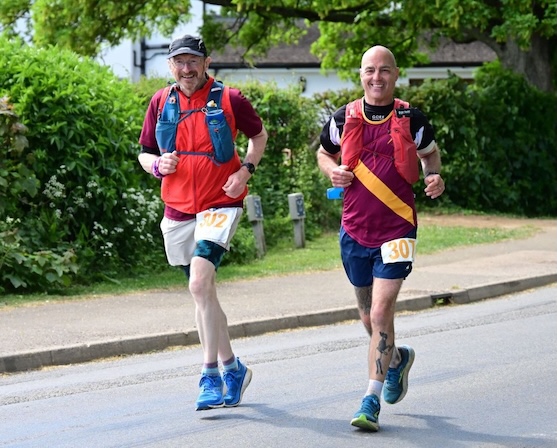 NRR over-50s runner finishing a race