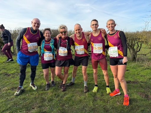 NRR trail runners in club colours