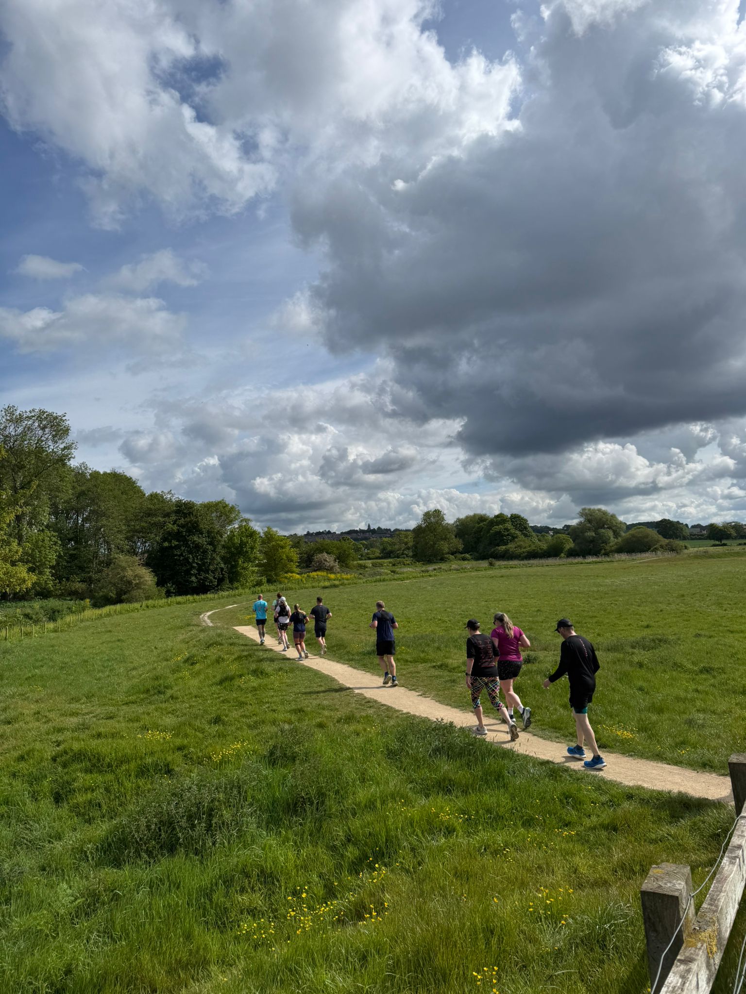Northampton Road Runners beginners on a Couch-to-5k session